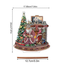 Load image into Gallery viewer, Wooden Santa Diamond Painting Tabletop Ornaments Kit for Table Office Decor (#5)