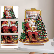 Load image into Gallery viewer, Wooden Santa Diamond Painting Tabletop Ornaments Kit for Table Office Decor (#6)