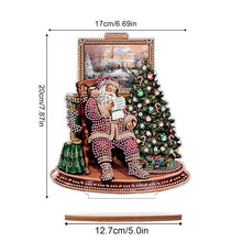 Load image into Gallery viewer, Wooden Santa Diamond Painting Tabletop Ornaments Kit for Table Office Decor (#6)