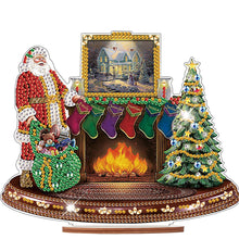 Load image into Gallery viewer, Wooden Santa Diamond Painting Tabletop Ornaments Kit for Table Office Decor (#7)