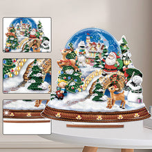 Load image into Gallery viewer, Wooden Santa Diamond Painting Tabletop Ornaments Kit for Table Office Decor (#8)