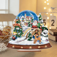 Load image into Gallery viewer, Wooden Santa Diamond Painting Tabletop Ornaments Kit for Table Office Decor (#8)