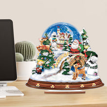 Load image into Gallery viewer, Wooden Santa Diamond Painting Tabletop Ornaments Kit for Table Office Decor (#8)