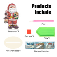 Load image into Gallery viewer, Wooden Santa Diamond Painting Tabletop Ornaments Kit for Table Office Decor (#9)