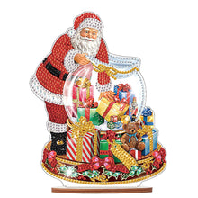 Load image into Gallery viewer, Wooden Santa Diamond Painting Tabletop Ornaments Kit for Table Office Decor(#10)