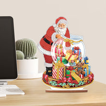 Load image into Gallery viewer, Wooden Santa Diamond Painting Tabletop Ornaments Kit for Table Office Decor(#10)