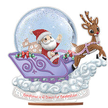 Load image into Gallery viewer, Wooden Santa Diamond Painting Tabletop Ornaments Kit for Table Office Decor(#11)
