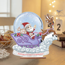 Load image into Gallery viewer, Wooden Santa Diamond Painting Tabletop Ornaments Kit for Table Office Decor(#11)