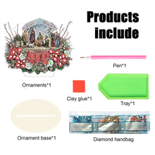 Load image into Gallery viewer, Wooden Christmas Diamond Painting Tabletop Ornament for Table Office Decor (#5)