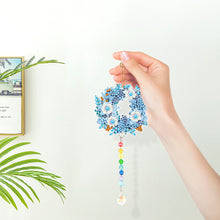 Load image into Gallery viewer, 2PCS Suncatcher Diamond Painting Hanging Decor for Kid DIY Craft (Wreath #2)