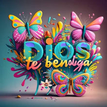 Load image into Gallery viewer, Diamond Painting - Full Round - Colorful Christmas butterflies (30*30CM)