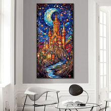 Load image into Gallery viewer, Diamond Painting - Full Round - starry sky castle (40*80CM)