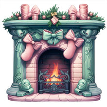 Load image into Gallery viewer, Diamond Painting - Full Round - Christmas fireplace (30*30CM)