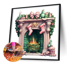 Load image into Gallery viewer, Diamond Painting - Full Round - Christmas fireplace (30*30CM)
