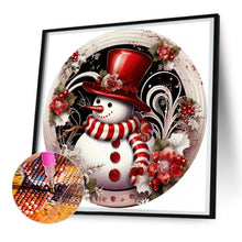 Load image into Gallery viewer, Diamond Painting - Full Round - Christmas snowman (30*30CM)