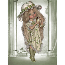 Load image into Gallery viewer, Diamond Painting - Full Round - big eyed doll (30*40CM)