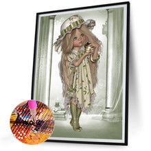 Load image into Gallery viewer, Diamond Painting - Full Round - big eyed doll (30*40CM)