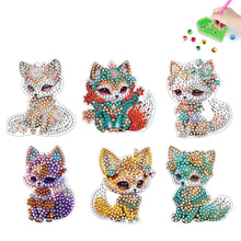 Load image into Gallery viewer, 6PCS Diamond Painting Magnets Refrigerator for Adults Kids Beginners (Funny Fox)
