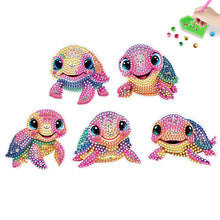 Load image into Gallery viewer, 5PCS Diamond Painting Magnets Refrigerator for Adults Kids (Colourful Turtle)