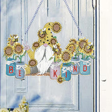 Load image into Gallery viewer, Acrylic Garden Gnome Single-Sided Diamond Painting Hanging Pendant (#1)