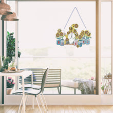Load image into Gallery viewer, Acrylic Garden Gnome Single-Sided Diamond Painting Hanging Pendant (#1)