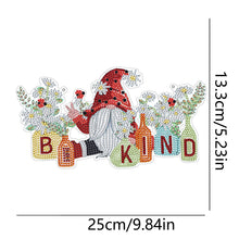 Load image into Gallery viewer, Acrylic Garden Gnome Single-Sided Diamond Painting Hanging Pendant (#2)