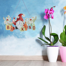 Load image into Gallery viewer, Acrylic Garden Gnome Single-Sided Diamond Painting Hanging Pendant (#2)