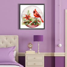 Load image into Gallery viewer, Diamond Painting - Full Round - Cardinal in the crystal ball (40*40CM)