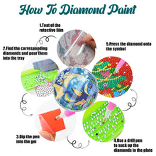 Load image into Gallery viewer, 6 PCS Acrylic Washable Diamond Painting Coasters Kits with Holder Waterproof Coaster (Sea Animal)
