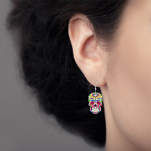 Load image into Gallery viewer, 10Pairs Halloween Skull Double Sided Diamond Painting Earrings The Dead Earrings