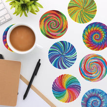 Load image into Gallery viewer, 8 PCS Acrylic Diamond Painting Coasters Kits with Holder for Adult(Typology Art)