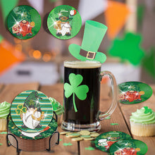 Load image into Gallery viewer, 8 PCS Acrylic Diamond Painting Coasters Kits with Holder (Saint Patricks Day)