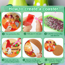 Load image into Gallery viewer, 8 PCS Acrylic Diamond Painting Coasters Kits with Holder (Saint Patricks Day)