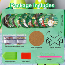 Load image into Gallery viewer, 8 PCS Acrylic Diamond Painting Coasters Kits with Holder (Saint Patricks Day)