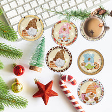 Load image into Gallery viewer, 8 PCS Acrylic Diamond Painting Coasters Kits with Holder (Coffee Bean Gnome)