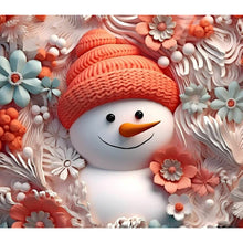 Load image into Gallery viewer, Diamond Painting - Full Round - 3D textured snowman (40*35CM)