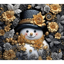 Load image into Gallery viewer, Diamond Painting - Full Round - 3D textured snowman (40*35CM)