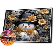 Load image into Gallery viewer, Diamond Painting - Full Round - 3D textured snowman (40*35CM)