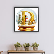 Load image into Gallery viewer, Diamond Painting - Full Round - Crystal ball letter D (50*50CM)
