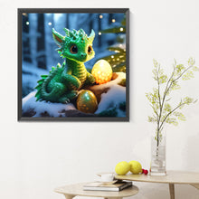 Load image into Gallery viewer, Diamond Painting - Full Round - The dragon that protects the light (30*30CM)