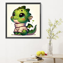 Load image into Gallery viewer, Diamond Painting - Full Round - The obedient waiting dragon (30*30CM)