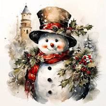 Load image into Gallery viewer, Diamond Painting - Full Round - Building snowman (30*30CM)