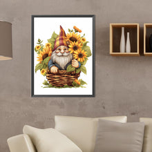 Load image into Gallery viewer, Diamond Painting - Full Round - Gnome in sunflower basket (30*40CM)