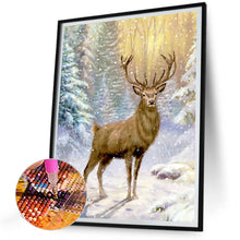Load image into Gallery viewer, Diamond Painting - Full Round - snow stag (30*40CM)