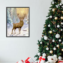 Load image into Gallery viewer, Diamond Painting - Full Round - snow stag (30*40CM)