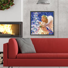 Load image into Gallery viewer, Diamond Painting - Full Round - Christmas angel kid (30*30CM)