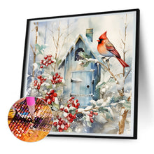 Load image into Gallery viewer, Diamond Painting - Full Round - winter snow bird (30*30CM)