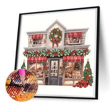Load image into Gallery viewer, Diamond Painting - Partial Special Shaped - Christmas shop (25*25CM)