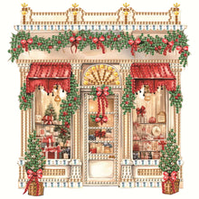 Load image into Gallery viewer, Diamond Painting - Partial Special Shaped - Christmas shop (25*25CM)