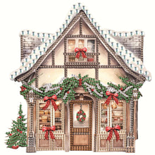 Load image into Gallery viewer, Diamond Painting - Partial Special Shaped - Christmas shop (25*25CM)